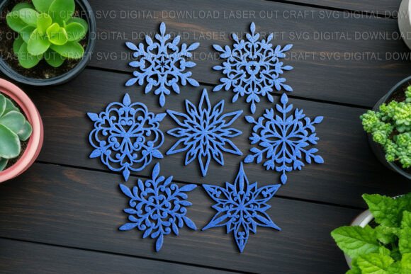 Download Snowflakes SVG Bundle, Laser, Craft Cut - Premium Resources