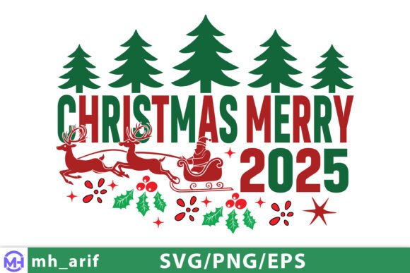 Download Merry Christmas 2025 SVG PNG Design - Premium Resources